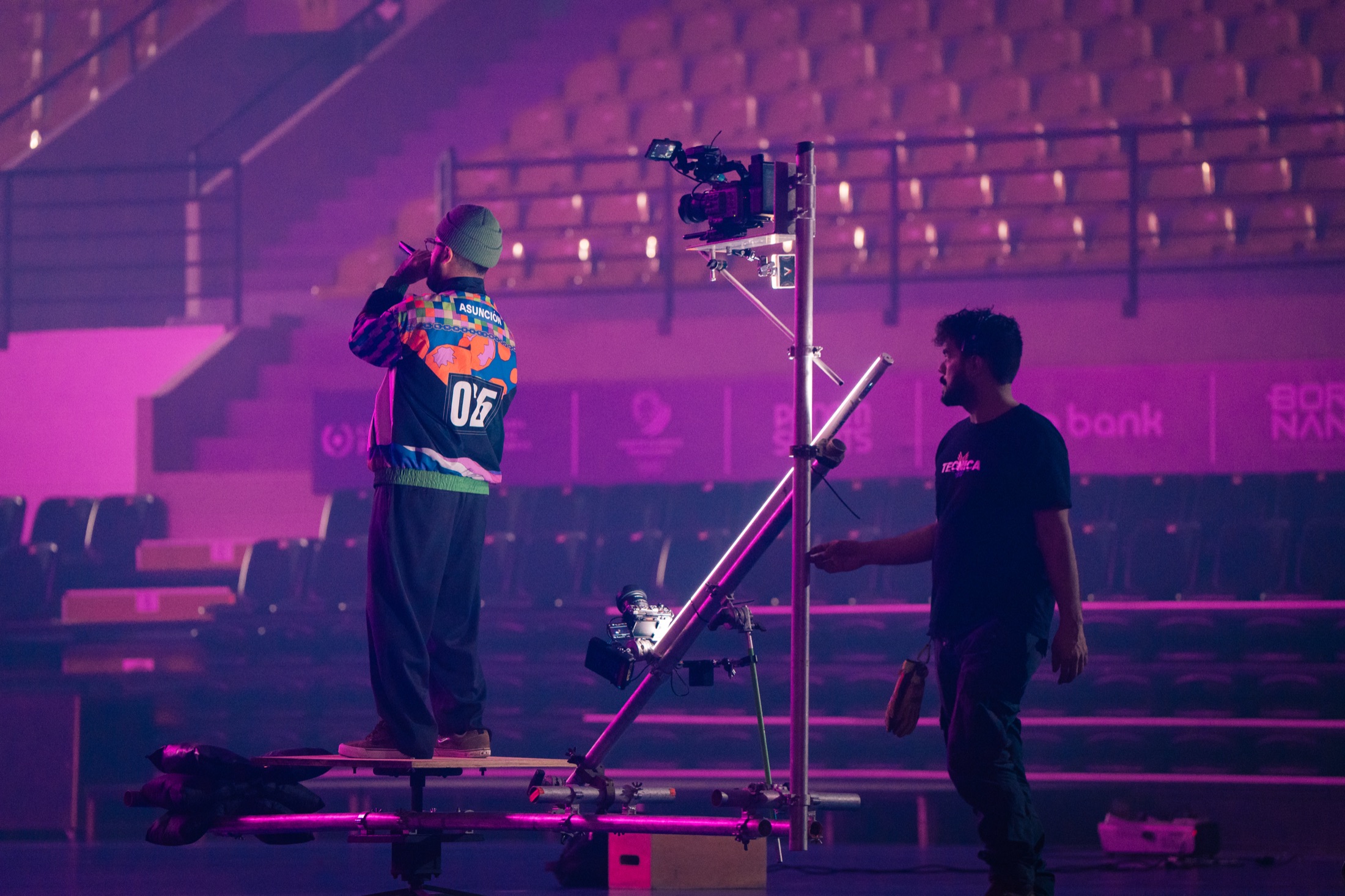 Backstage de un rodaje de Bongo